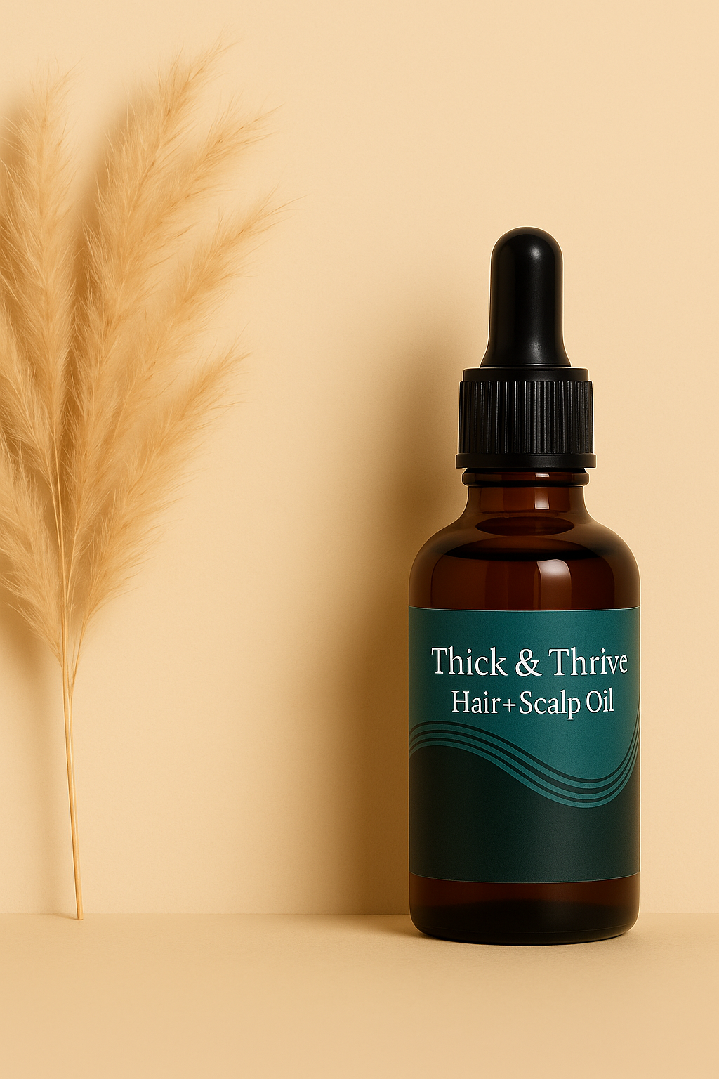 Thick & Thrive Hair Oil Banner - No Text